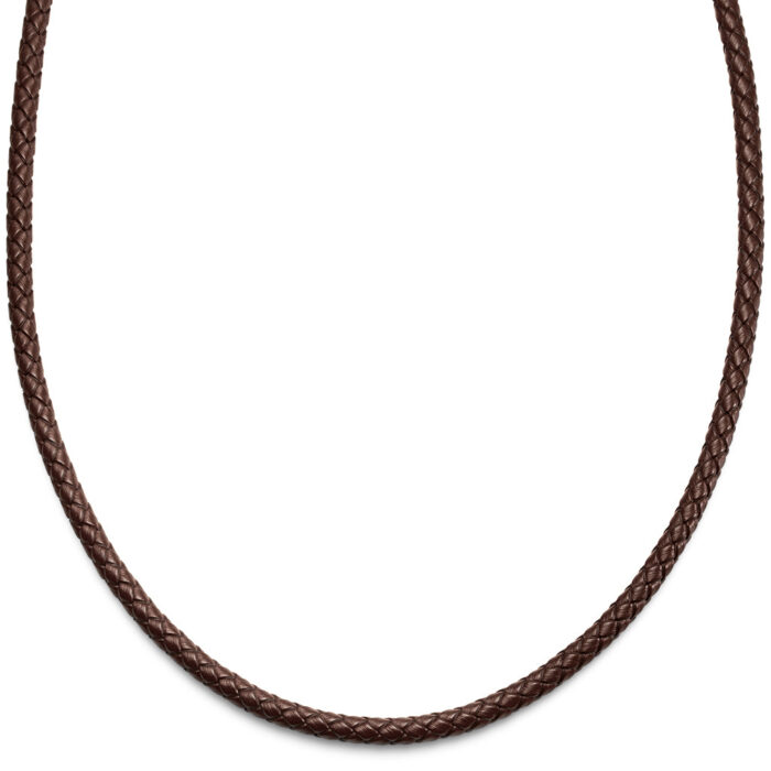 Brunt Läderhalsband