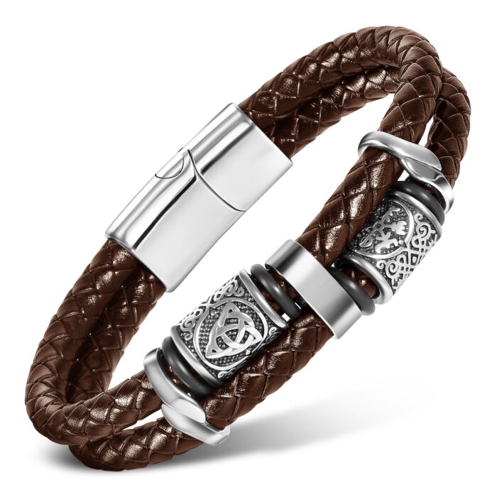 Dubbelt Boloflätat Viking Armband