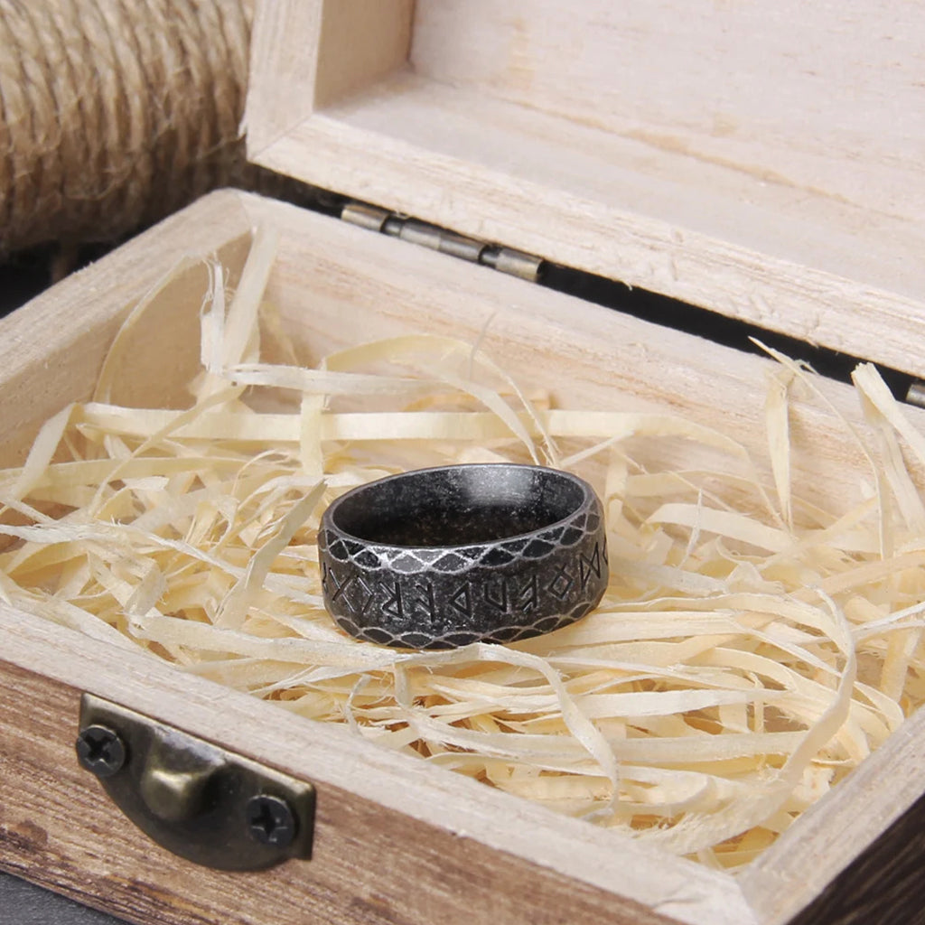 Fasettslipad Vintagesvart Runring - Bild 2