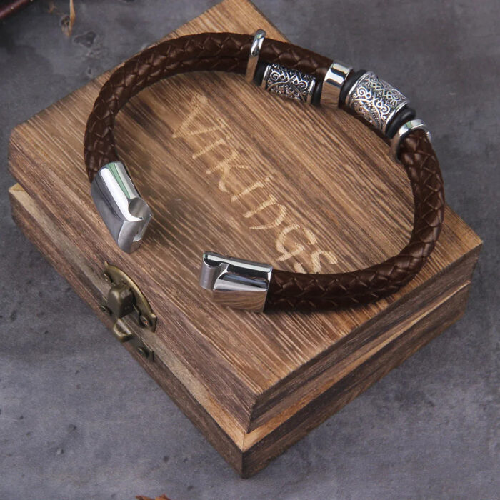Dubbelt Boloflätat Viking Armband - Bild 4
