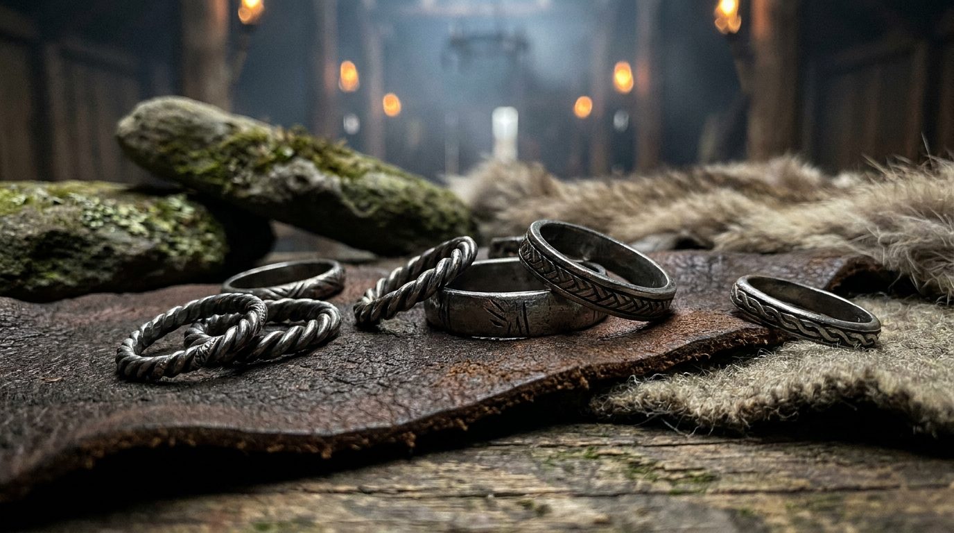 Vikingaringar i olika storlekar