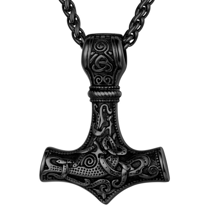 Svart Torshammare Halsband