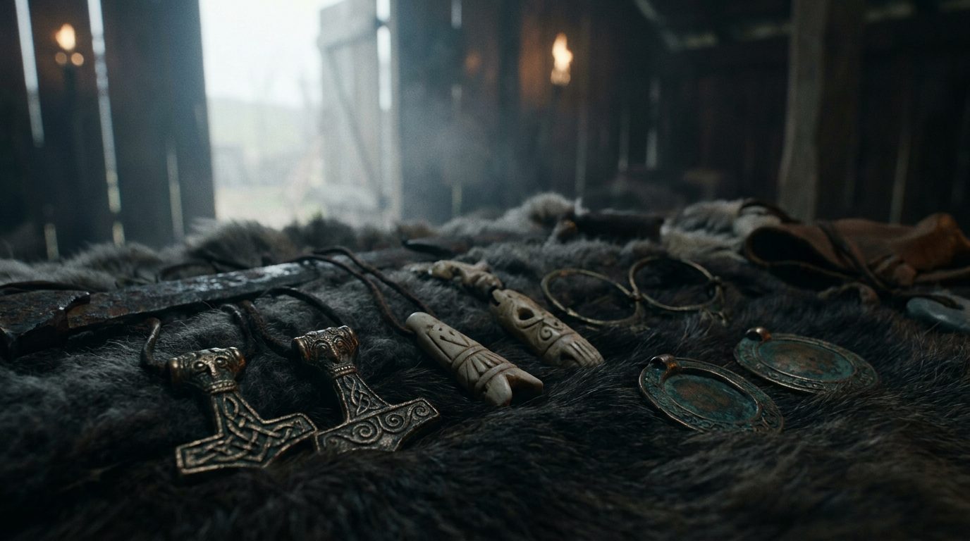 Samling vikingatida amuletter