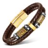Viking Armband Dubbla Läderremmar