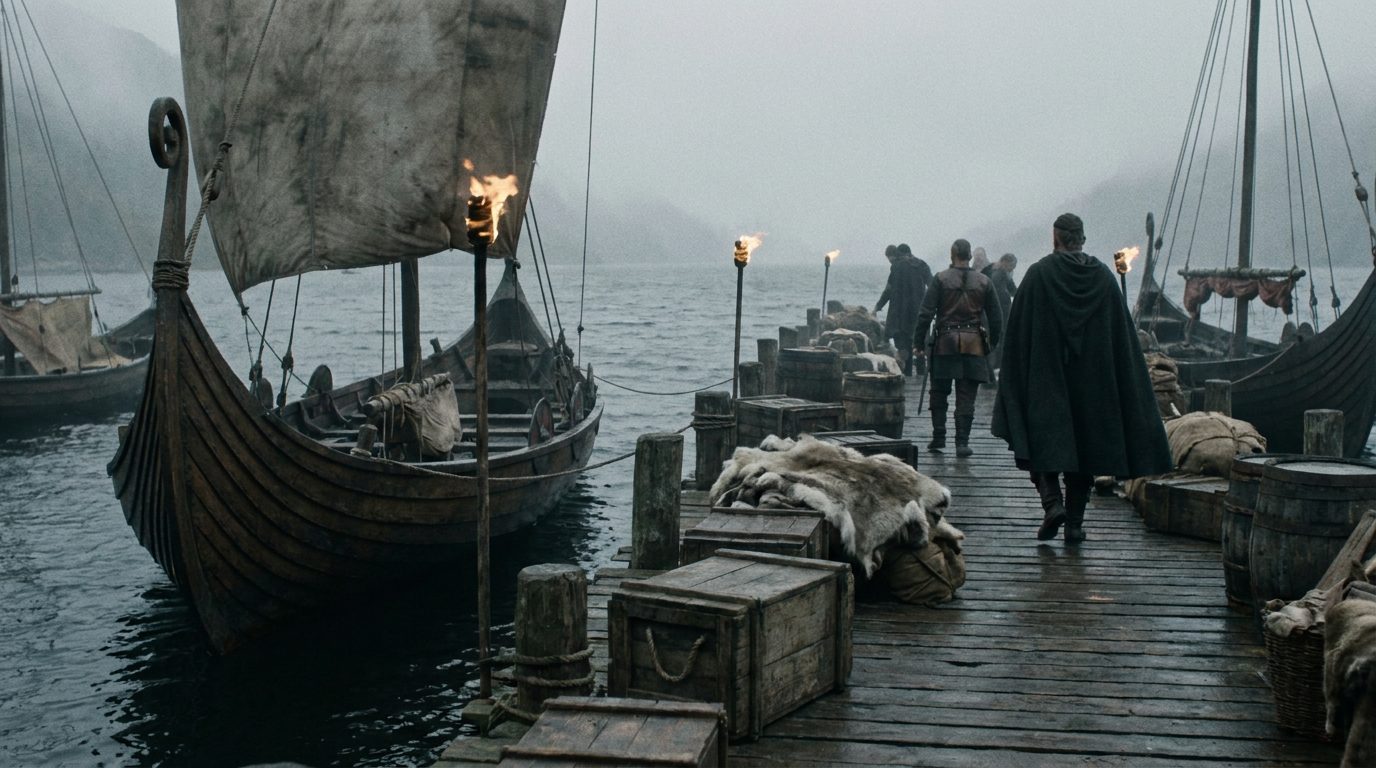 Handelsplats vid vattnet under vikingatiden