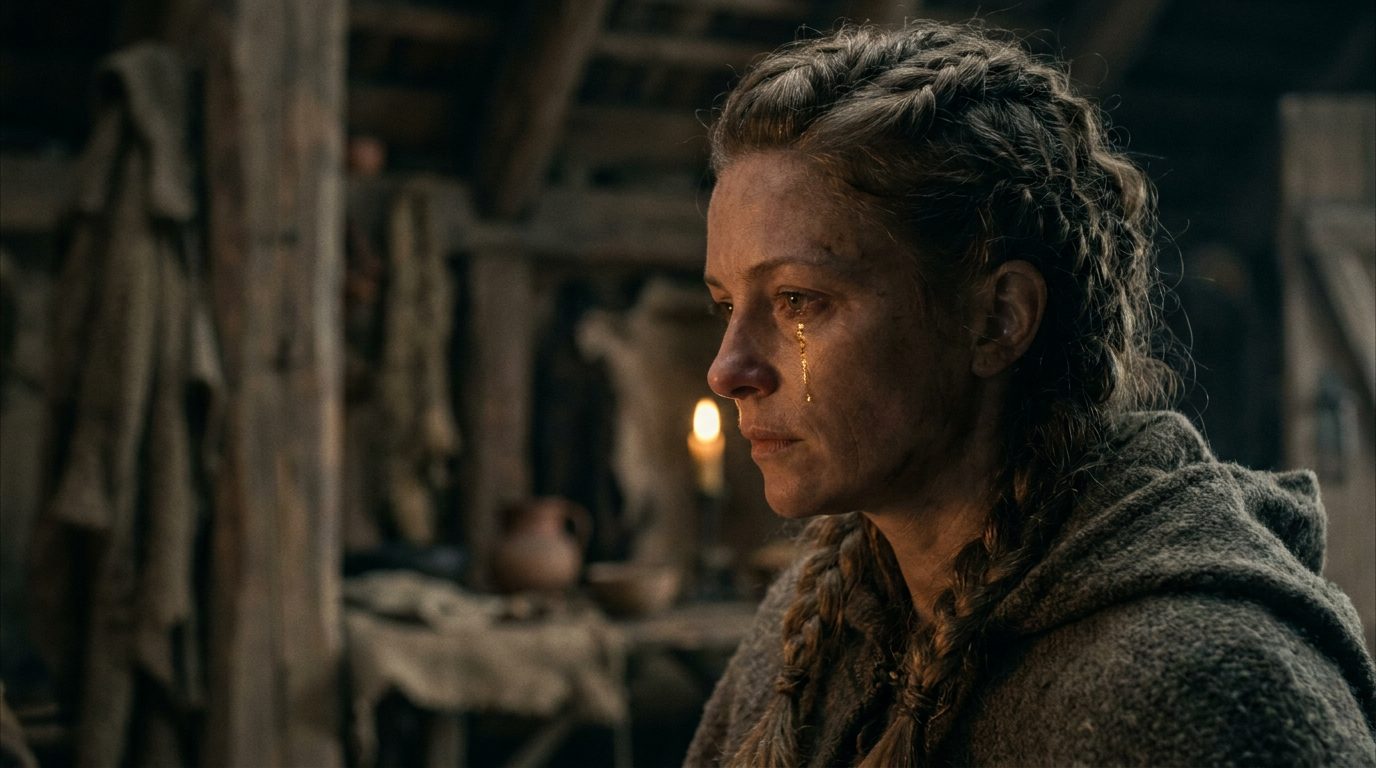 Freja gråter tårar av rött guld